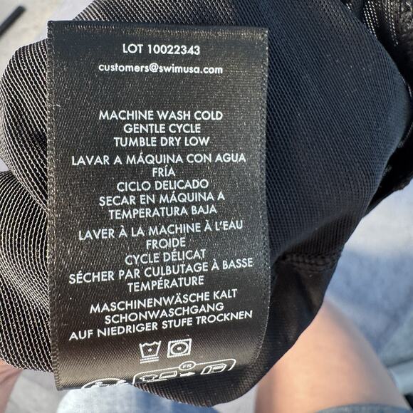 BODY MIRACLESUIT FLORAL SLIMMING SIDE RUCHED DRESS WOMENS M - Picture 5 of 5